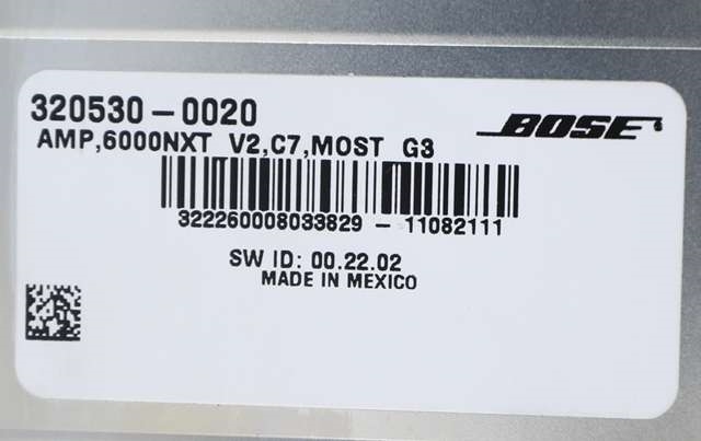 Bilstereo forsterker til Audi A7 2010-2014 (Type I, Fase 1) (BOSE|322260-0080|4G0 035 223 A|)