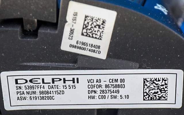 Ratt til Peugeot 2008 2013-2019 (Type I)  (PEUGEOT|98 084115 ZD|)