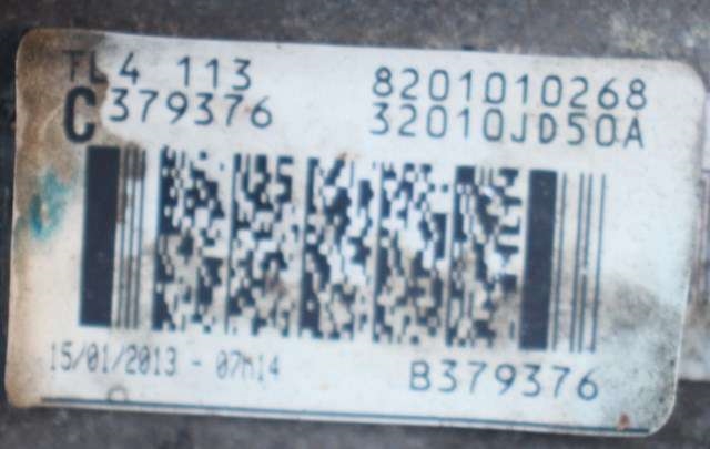 Girkasse manuell 6-trinn til Nissan Qashqai 2010-2014 (Type I, Fase 2) (RENAULT|8201 010268|32010-JD50A|)