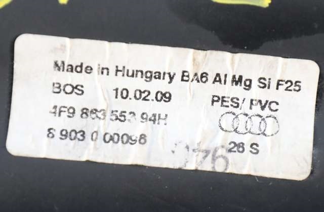 Bagasjerom rollon til Audi A6 2008-2011 (Type III, Fase 2) (C6) (C6) (VAG|4F9 863 553|)
