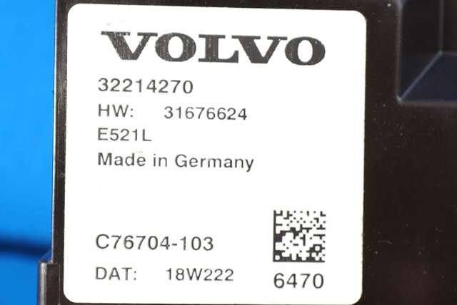 Styreenhet elektrisk bakluke til Volvo XC60 2017-->> (Type II)  (VOLVO|32214270|)