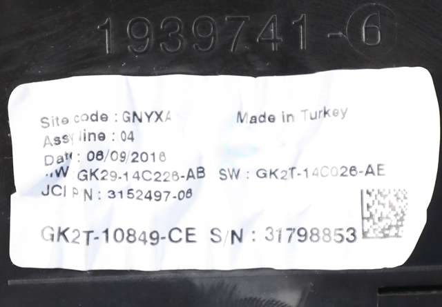 Instrumentpanel til Ford Transit 2014-->>  (FORD|GK2T-10849-CE|)