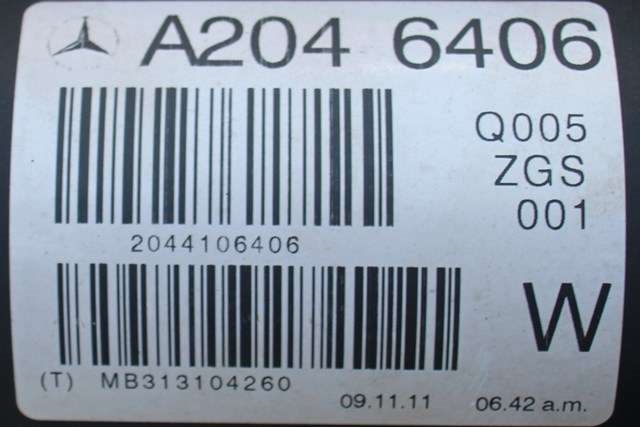 Mellomaksel bakre til Mercedes C-Klasse 2011-2014 (Fase 2) (W204) (W204) (MERCEDES|A 204 410 64 06|)