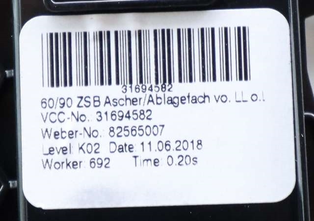 Dashbord myntrom til Volvo XC60 2017-->> (Type II) (VOLVO|31694582|)