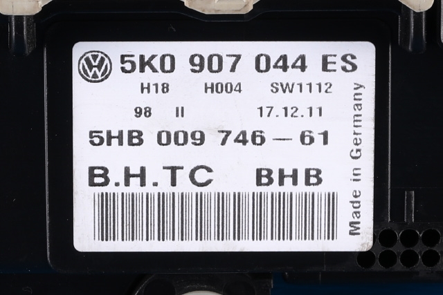 Varmeapparat betjening til VW Touran 2010-2015 (Type I, Fase 3)  (VAG|5K0 907 044 ES|)