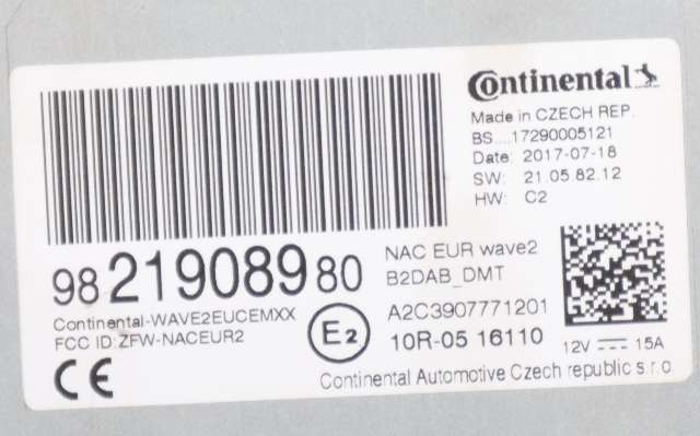 Bilstereo navigasjon til Peugeot 308 2013-2021 (Type II)  (PEUGEOT|98 219089 80|)