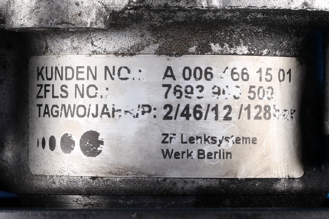 Servo pumpe mekanisk til Mercedes E-Klasse 2009-2013 (Fase 1) (W212) (W212) (ZF|7693 900 509|A 006 466 15 01|)