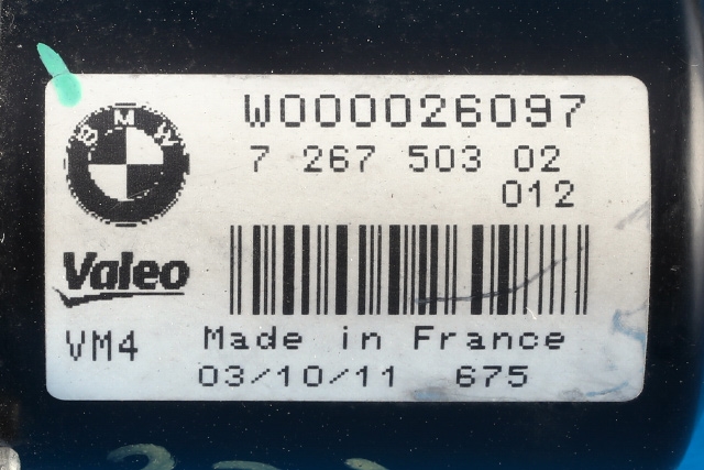Viskermotor frontrute komplett m/overføring til BMW 1-Serie 2011-2015 (Fase 1) (F20/F21) (F20/F21) (BMW|7 267 503|)
