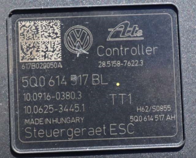 ABS sentral til VW Golf VII 2017-2020 (Fase 2) (VAG|5Q0 614 517 BL|)