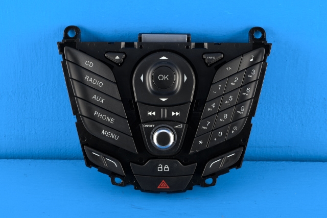 Bilstereo betjeningspanel til Ford Fiesta, 2013-2017 (Type VI, Fase 2)  (FORD|AV1T-18K811-DC)