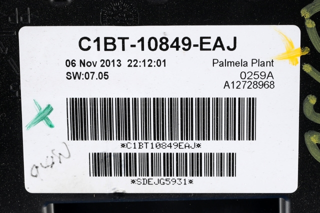 Instrumentpanel til Ford Fiesta 2013-2017 (Type VI, Fase 2)  (FORD|C1BT-10849-EAJ|)