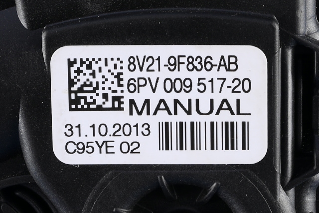 Pedal gass til Ford Fiesta 2013-2017 (Type VI, Fase 2) (HELLA|6PV 009 517-20|8V21-9F836-AB|)