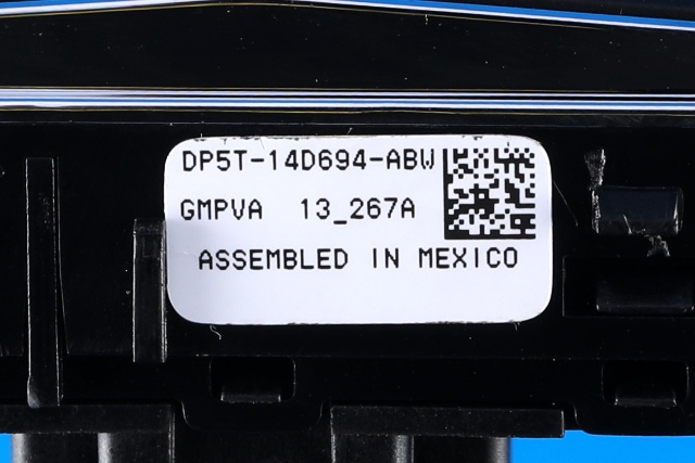 Bryter setevarme til Ford Fiesta 2013-2017 (Type VI, Fase 2)  (FORD|DP5T-14D694-ABW|)