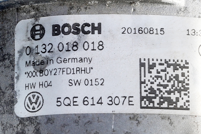 Motorrom diverse til VW e-Golf 2014-2017 (Fase 1)  (BOSCH|0 132 018 018|5QE 614 307 E.|)