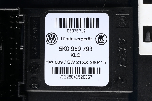 Ruteheis venstre foran til VW Caddy 2015-2020 (Type III, Fase 3)  (VAG|2K5 959 701|5K0 959 793|)