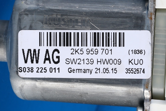 Ruteheis venstre foran til VW Caddy 2015-2020 (Type III, Fase 3)  (VAG|2K5 959 701|5K0 959 793|)