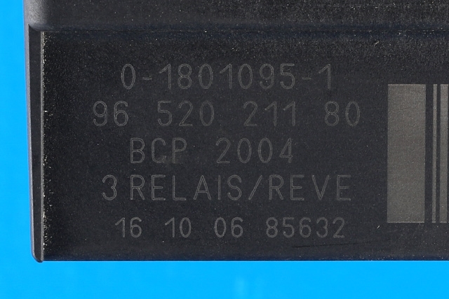 Rele kjølevifte til Peugeot Partner 2015-2019 (Type II, Fase 2)  (PEUGEOT|96 520211 80|)