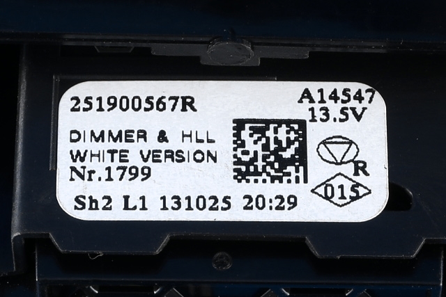 Bryter diverse til Renault Captur 2013-2020 (Type I)  