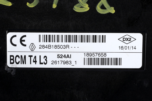 Styreenhet comfort (BCM) til Renault Captur 2013-2020 (Type I)  (RENAULT|284B 18503R|)