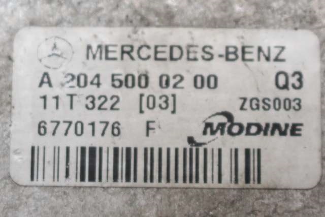 Intercooler til Mercedes C-Klasse 2011-2014 (Fase 2) (W204) (W204) (MERCEDES|A 204 500 02 00|)