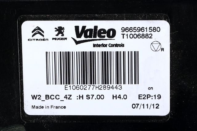 Styreenhet diverse til Peugeot 508 2011-2014 (Type I, Fase 1)  (PEUGEOT|96 659615 80|)