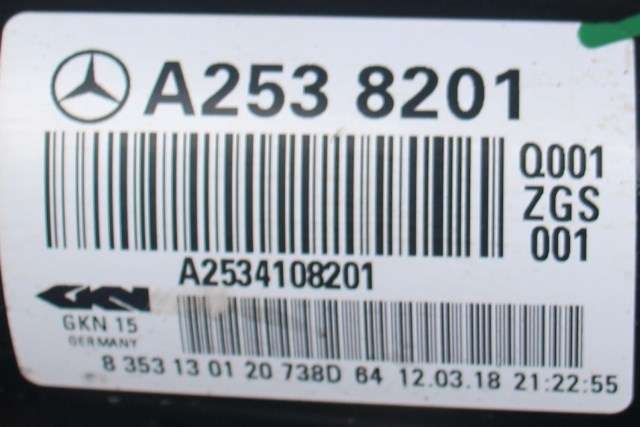Mellomaksel bakre til Mercedes GLC 2015-2022 (X253) (X253) (MERCEDES|A 253 410 82 01|)