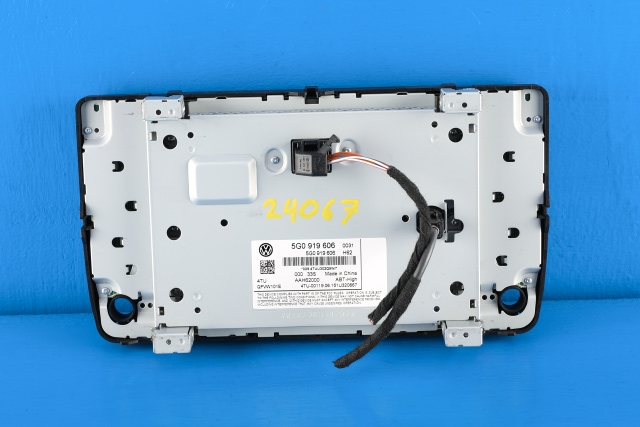 Bilstereo navigasjon betjeningspanel til VW e-Golf 2014-2017 (Fase 1) (VAG|5G0 919 606|)
