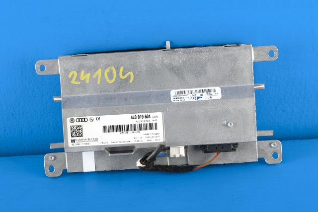 Bilstereo navigasjon skjerm til Audi A4, Allroad 2009-2016 (Type I) (B8) (B8) (VAG|4L0 919 604|)