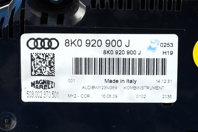Instrumentpanel til Audi A4 2007-2014 (Type IV) (B8) (B8) (VAG|8K0 920 900 J|)