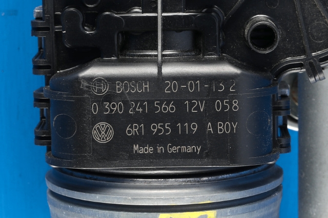 Viskermotor frontrute komplett m/overføring til Seat Mii electric 2019-->> (BOSCH|0 390 241 566|6R1 955 119 A|)