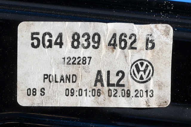 Ruteheis høyre bak til VW Golf VII 2012-2017 (Fase 1)  (VAG|5G4 839 462 B|)