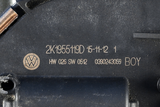 Viskermotor frontrute komplett m/overføring til VW Caddy 2015-2020 (Type III, Fase 3)  (VAG|2K1 955 023 H|)