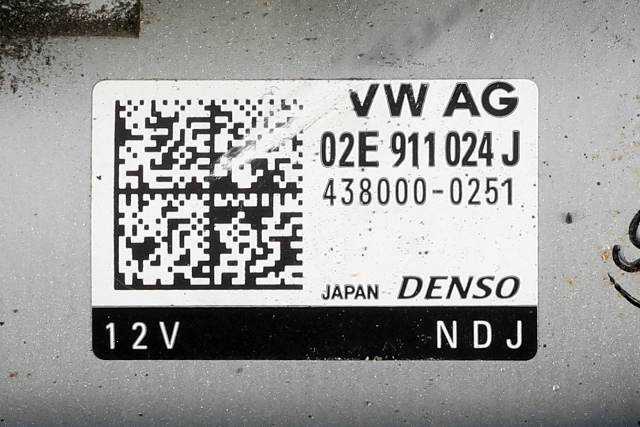 Starter diesel til VW Tiguan 2016-2020 (Type II, Fase 1)  (DENSO|438000-0251|02E 911 024 J|)