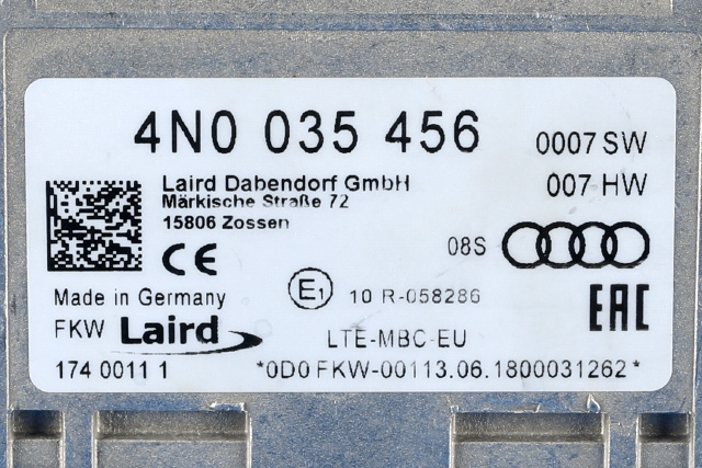 Antenne forsterker til Audi RS4 2018-->>  (VAG|4N0 035 456|)