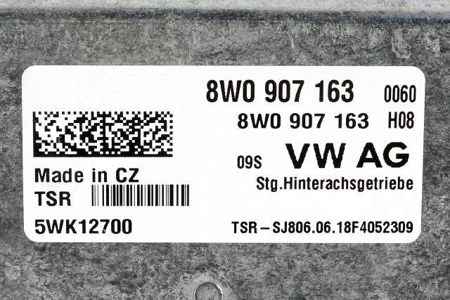Styreenhet 4WD til Audi RS4 2018-->>  (VAG|8W0 907 163|)
