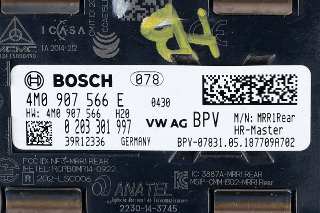 Sensor radar til Audi RS4 2018-->>  (BOSCH|0 203 301 997|)