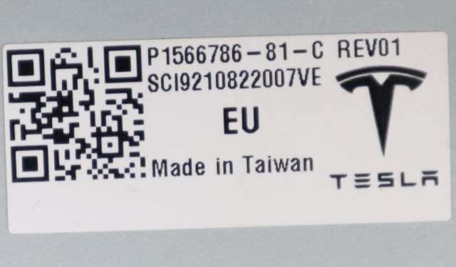Styreenhet autopilot til Tesla Model 3 2018-2023 (Fase 1)  (TESLA|1566786-81-C|)