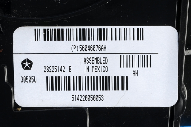 Bryter combi til Dodge RAM 2009-2018 (Type IV) (DODGE|56046076 AH|)