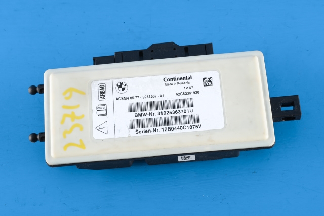 Styreenhet airbag hovedsensor til BMW 5-Serie 2010-2017 (F10/F11) (F10/F11) (BMW|65.77-9 253 637|)