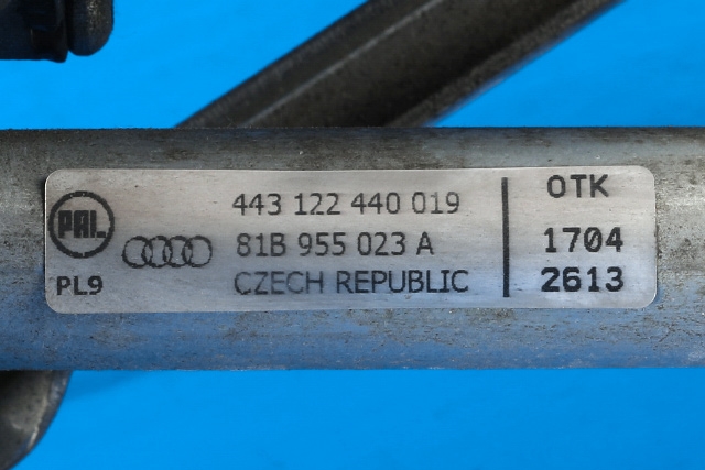 Viskermotor frontrute komplett m/overføring til Audi Q2 2016-->>  (PAL|443 122 438 017|81B 955 119|)