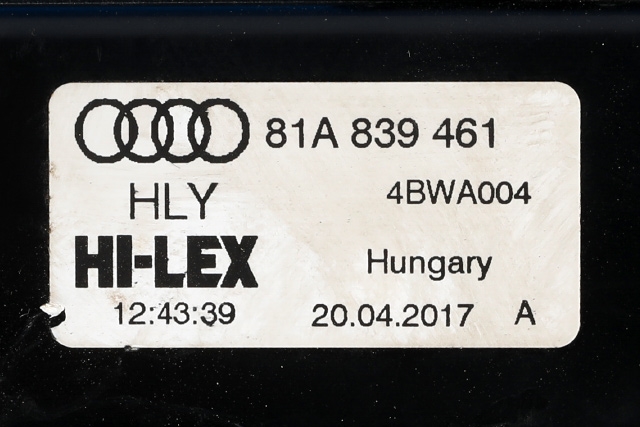 Ruteheis venstre bak til Audi Q2 2016-->>  (VAG|5Q0 959 801|)