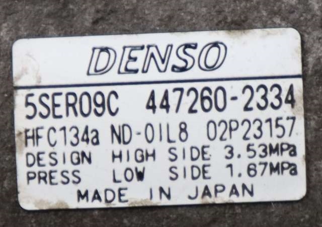 Aircondition kompressor til Toyota Urban Cruiser 2009-2014  (DENSO|447260-2334|)