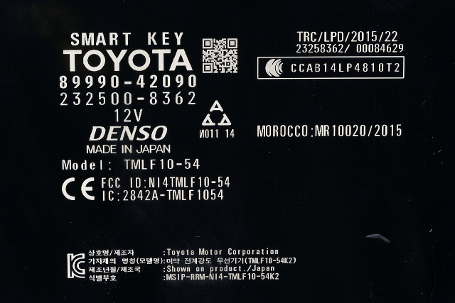 Styreenhet nøkkelfri/keyless til Toyota RAV4 2016-2019 (Type IV, Fase 2)  (TOYOTA|89990-42090|)