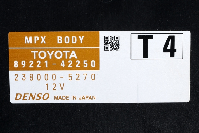 Styreenhet diverse til Toyota RAV4 2016-2019 (Type IV, Fase 2) (DENSO|238000-5270|89221-42250|)