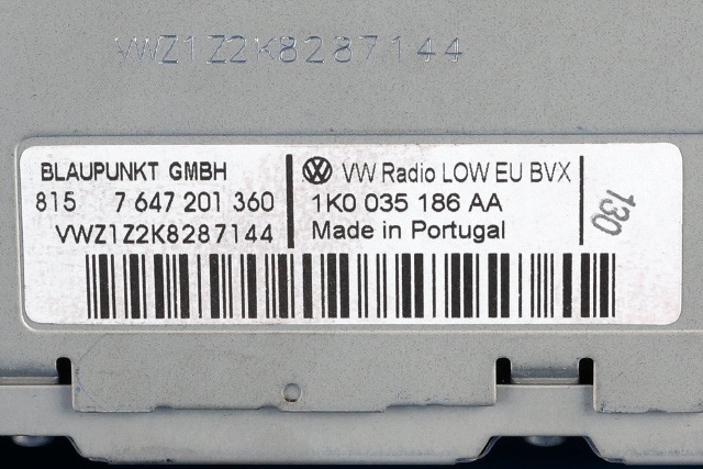 Bilstereo til VW Amarok 2010-2016 (Type I, Fase 1)  (VAG|1K0 035 186 AA|)