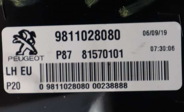 Baklykt venstre ytre til Peugeot 5008 2017-->> (Type II) (PEUGEOT|98 110280 80|)