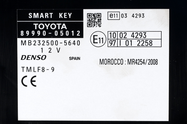 Styreenhet nøkkelfri/keyless til Toyota Avensis 2009-2015 (Type III, Fase 1)  (TOYOTA|89990-05012|)