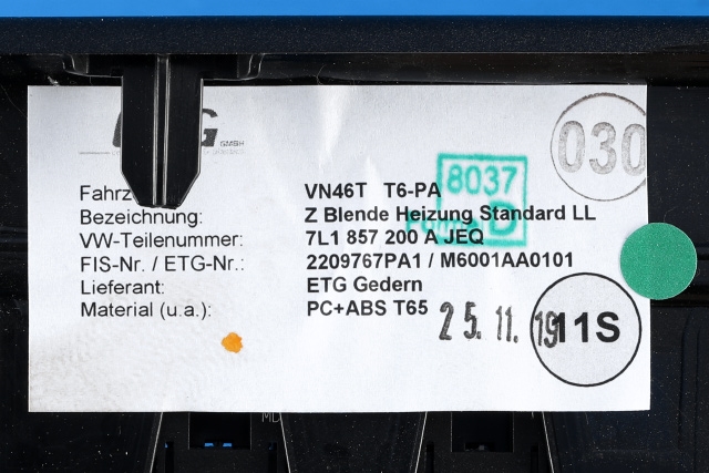 Dashbord diverse til VW Transporter / Caravelle 2019-->> (T6.1) (T6.1)