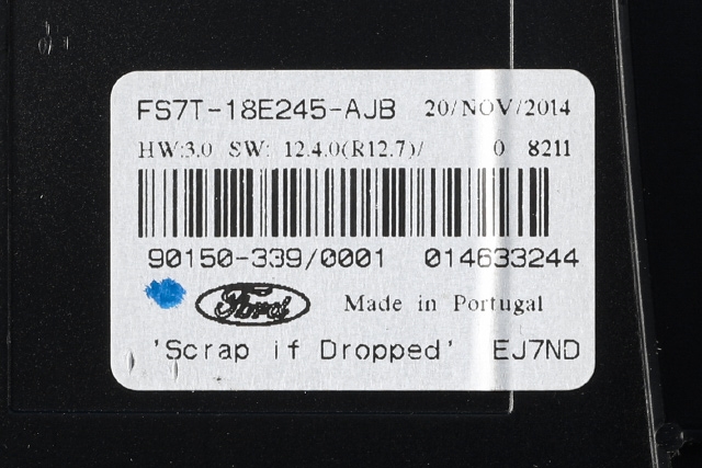 Varmeapparat betjening til Ford Mondeo 2014-2019 (Type V, Fase 1)  (FORD|FS7T-18E245-AJB|)
