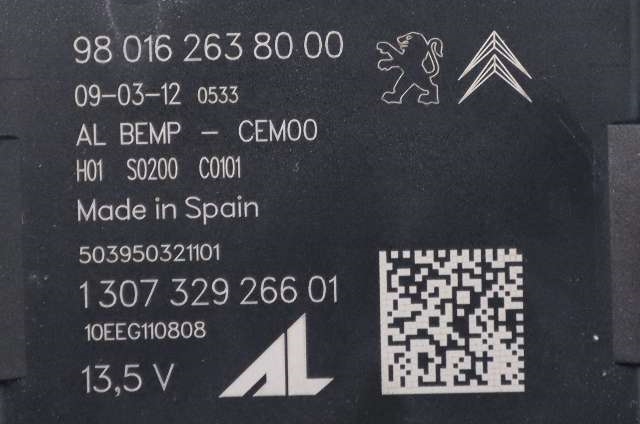 Styreenhet diverse til Peugeot 508 2011-2014 (Type I, Fase 1) (PEUGEOT|98 016263 80|)